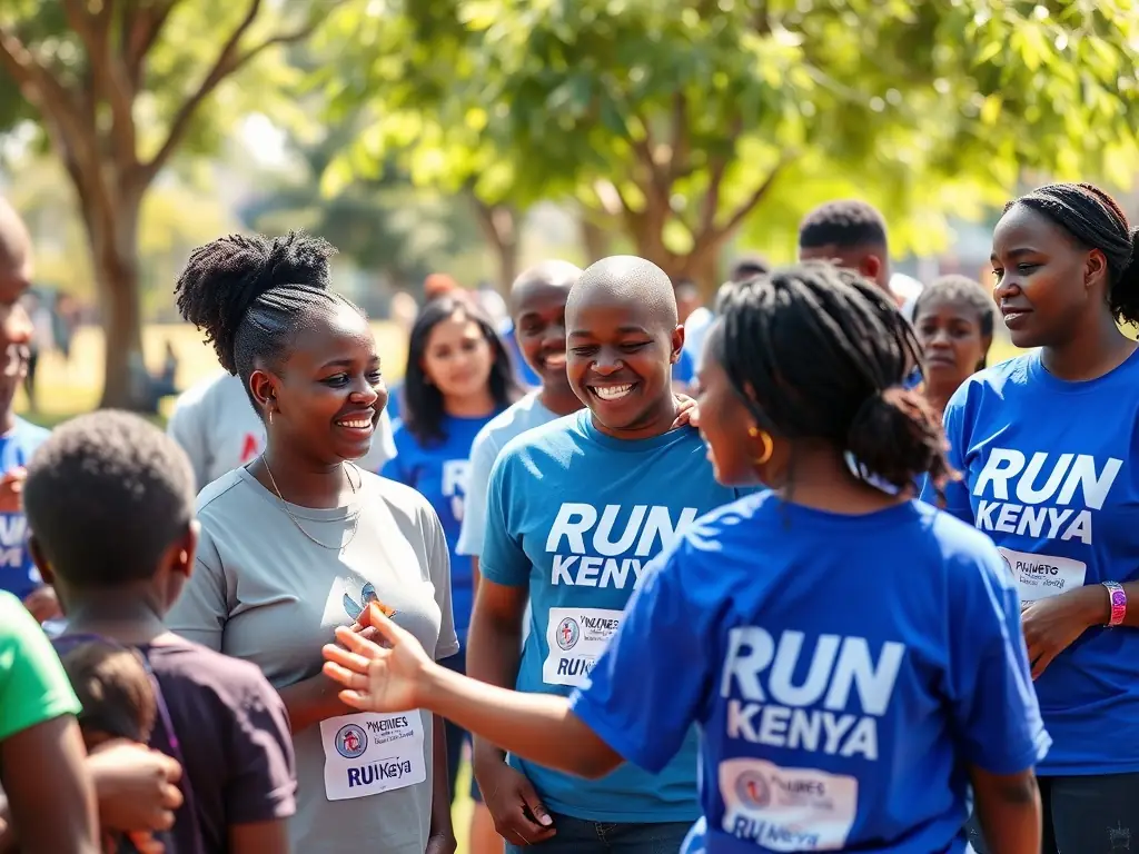 A heartwarming photograph of volunteers assisting participants during the LA BOUCLE DRUELLOISE event, showcasing the community spirit and support that defines the organization's values.